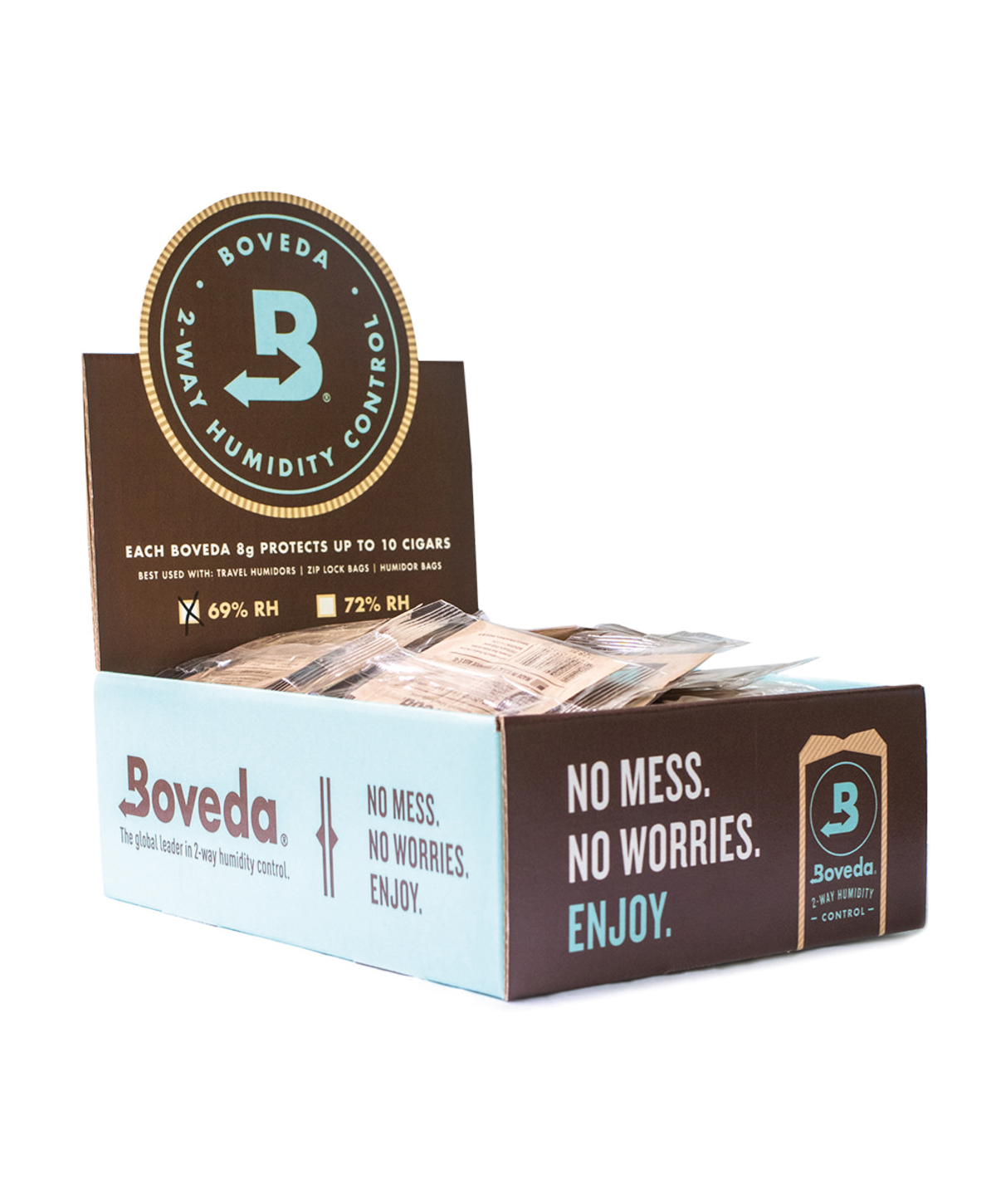 BOVEDA ΦΑΚΕΛΑΚΙΑ 8gr 72% DISPLAY ΠΑΓΚΟΥ